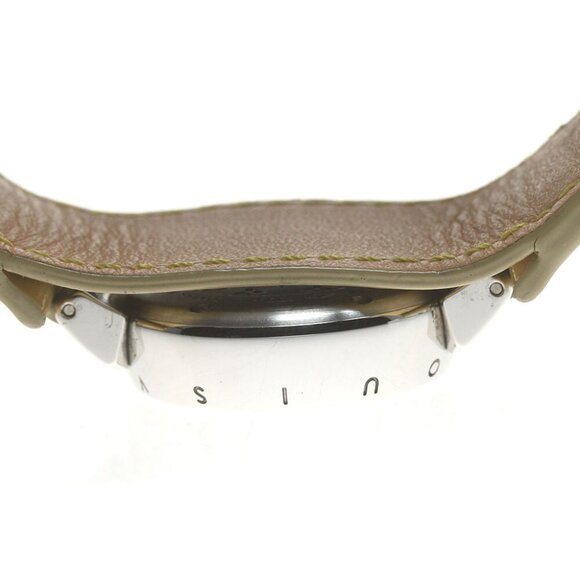 LOUIS VUITTON Tambour Q1212 Date beige Dial Quartz Ladies Watch_844149 - Picture 7 of 11